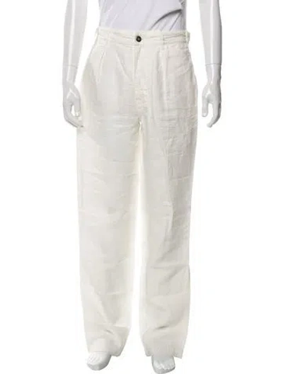 Pre-owned Drake's Linen Pants In Neutrals