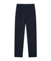 Drake's London Belt Loop Casual Pants In Blue