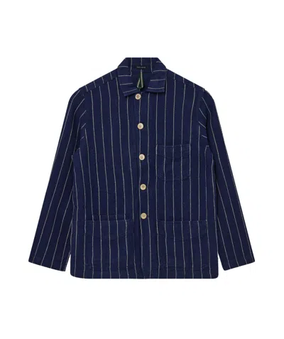 Drake's London Long-sleeved Shirt In Black