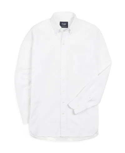 Drake's London Long-sleeved Shirt In White