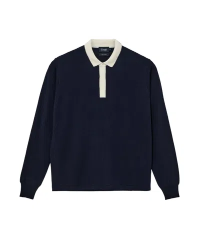 Drake's London Long-sleeved Sweater In Black