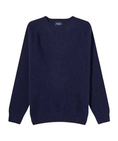 Drake's London Long-sleeved Sweater In Black