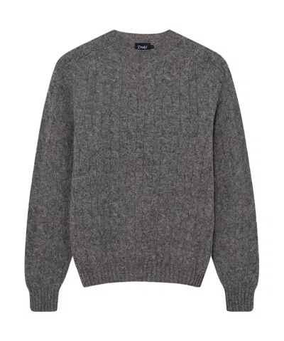 Drake's London Long-sleeved Sweater In Black