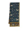 Drake's London Printed Scarf In Blue