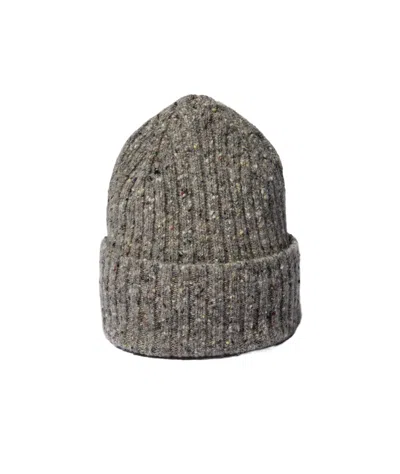 Drake's London Rib Hat In Gray