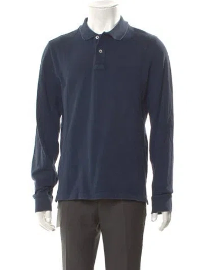 Pre-owned Drake's Long Sleeve Shirt In Blue