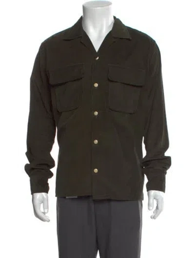 Pre-owned Drake's Long Sleeve Shirt In Green