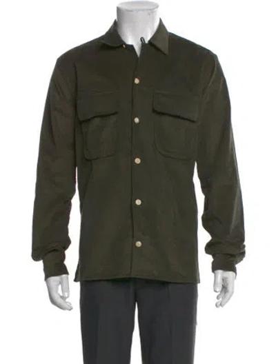 Pre-owned Drake's Long Sleeve Shirt In Green