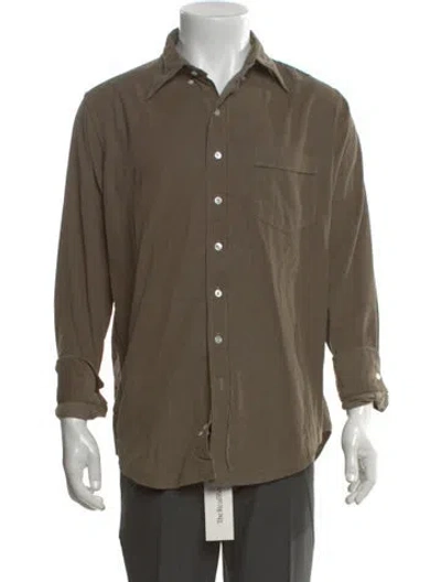 Pre-owned Drake's Long Sleeve Shirt In Green