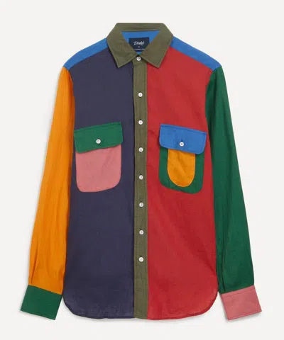 Drake's Drakes Mens Multicoloured Fun Work Shirt