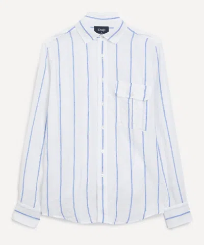Drake's Drakes Mens Striped Long Sleeved Shirt