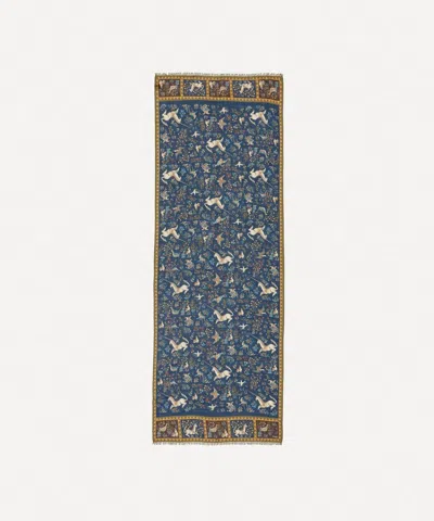 Drake's Drakes Mens Unicorn Wool-silk Scarf