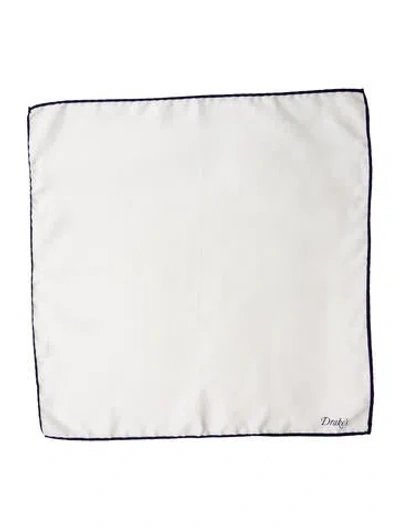 Pre-owned Drake's Silk Vintage Scarf In Brown