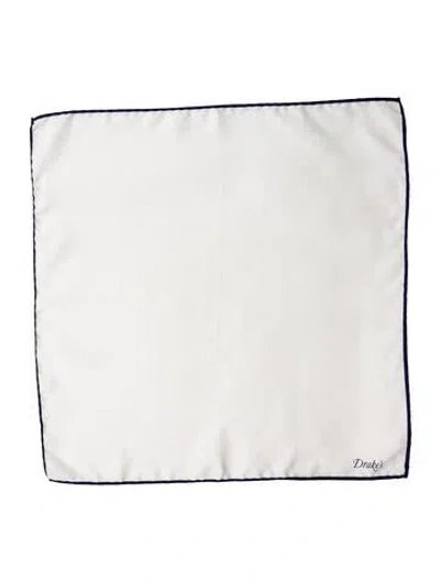 Pre-owned Drake's Silk Vintage Scarf In Brown
