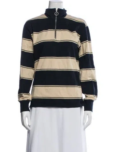 Pre-owned Drake's Striped Jacket In Blue