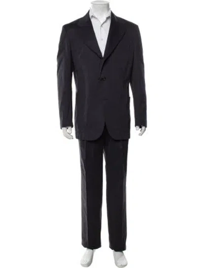 Pre-owned Drake's Two-piece Suit W/ Tags In Blue