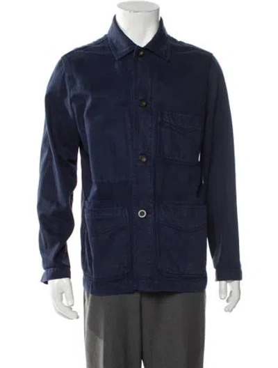 Pre-owned Drake's Utility Jacket In Blue