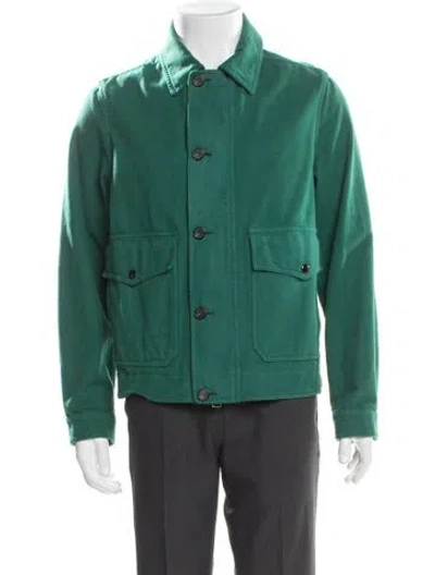 Pre-owned Drake's Utility Jacket In Green