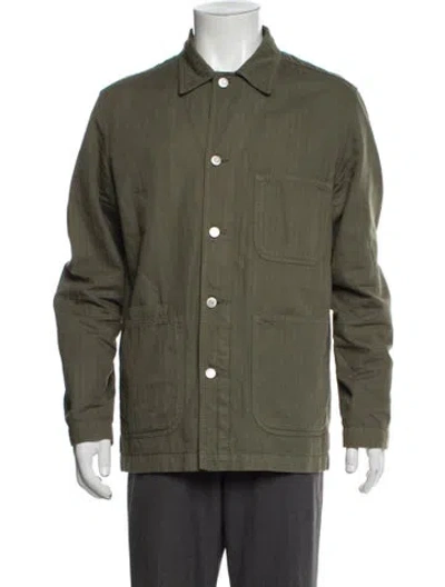 Pre-owned Drake's Utility Jacket In Green