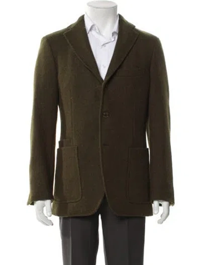 Pre-owned Drake's Wool Blazer In Brown