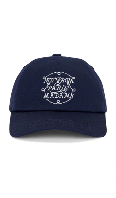 Drã´le De Monsieur La Casquette Slogan Hat In Blue
