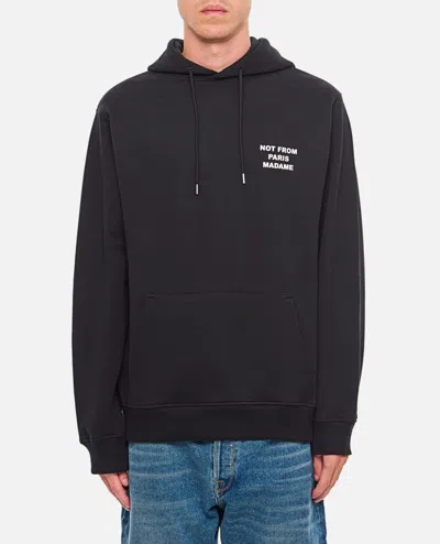 Drã´le De Monsieur Le Hoodie Slogan In Black