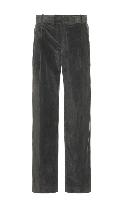 Drã´le De Monsieur Le Pantalon Golfeur Corduroy In Grey