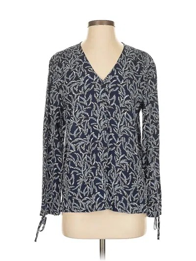 Pre-owned Draper James 3/4 Sleeve Blouse In Blue