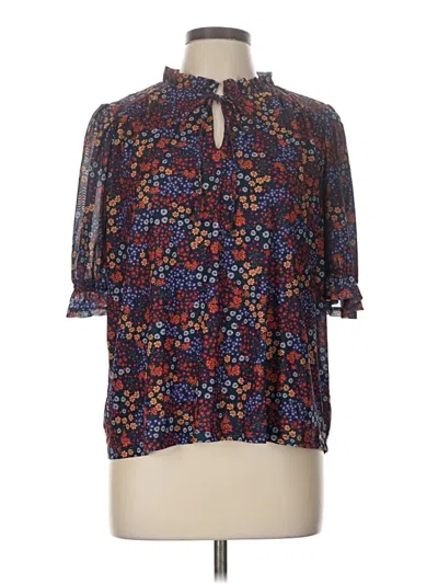 Pre-owned Draper James 3/4 Sleeve Blouse In Blue