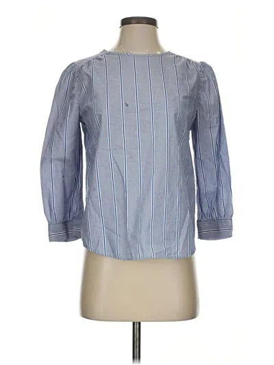 Pre-owned Draper James 3/4 Sleeve Blouse In Blue