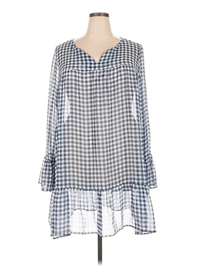 Pre-owned Draper James 3/4 Sleeve Blouse In Blue