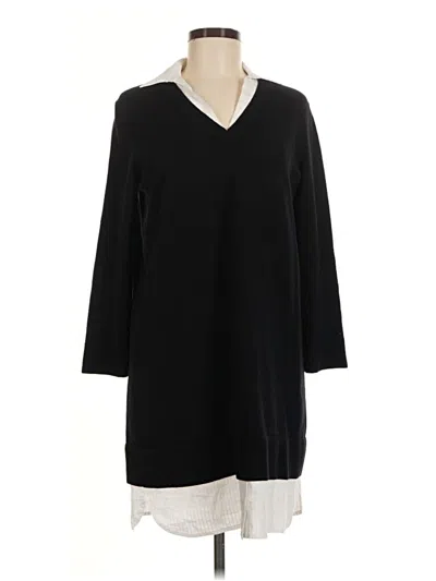 Pre-owned Draper James 3/4 Sleeve Top Black V-neck Tops