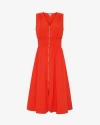 Draper James Amber Sleeveless Smocked Waist Midi Dress