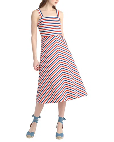 Draper James Angela Love Circle Midi Dress In Multi