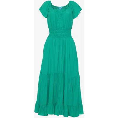 Draper James Berkeley Smocked Waist Midi Dress