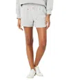 Draper James Bobbie Sweat Shorts Womens Gray Heart Print Elastic Waist Jdm870 In Gray