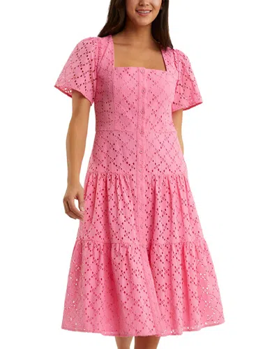 Draper James Caitlyn Midi Dress In Orange