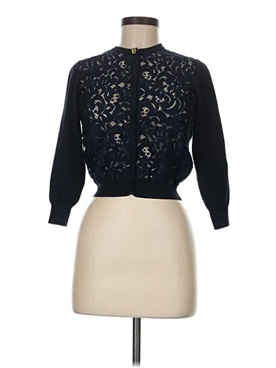 Pre-owned Draper James Cardigan Sweater In Black