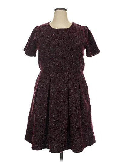 Draper James Casual Dress In Burgundy