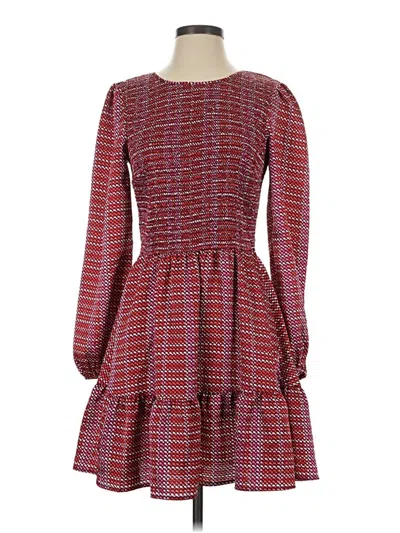 Pre-owned Draper James Casual Dress In Burgundy