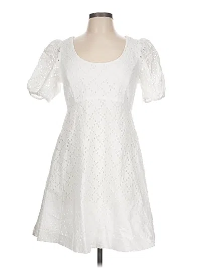 Pre-owned Draper James Casual Dress In White