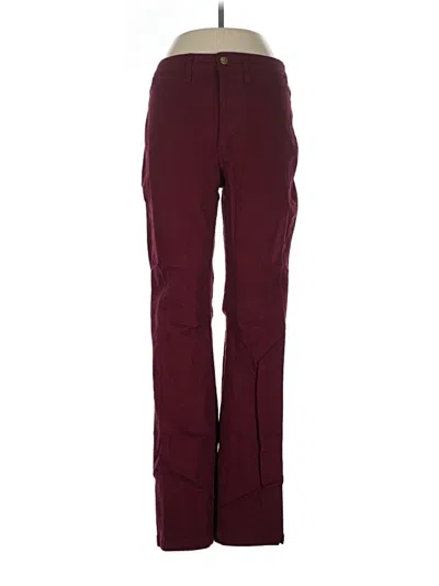 Pre-owned Draper James Casual Pants In Burgundy