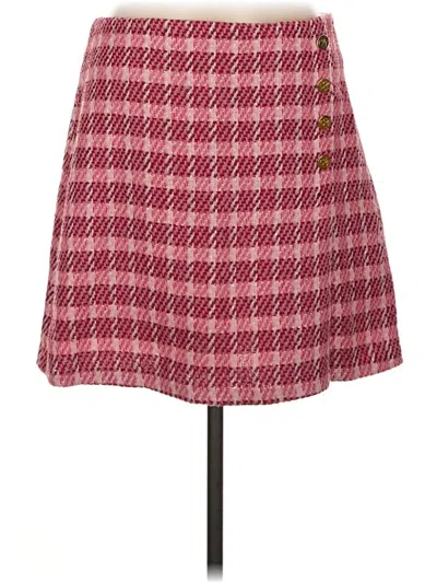 Pre-owned Draper James Casual Skirt In Burgundy