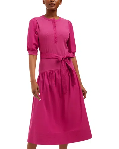 Draper James Celeste Mixed Media Dress In Pink