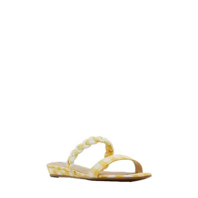 Draper James Chambray Braided Ellie Sandals Yellow Ellie-yel Women's
