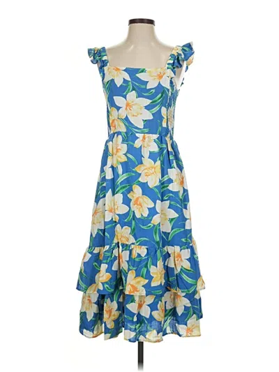 Pre-owned Draper James Cocktail Dress In Blue