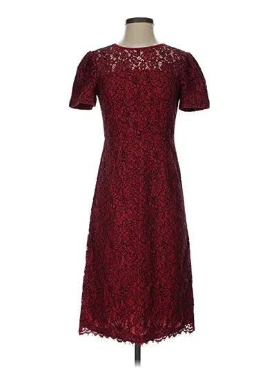 Pre-owned Draper James Cocktail Dress In Burgundy