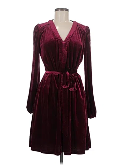 Pre-owned Draper James Cocktail Dress In Burgundy
