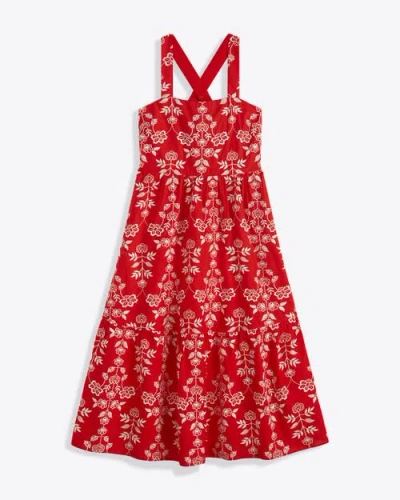 Draper James Cynthia Embroidered Midi Dress