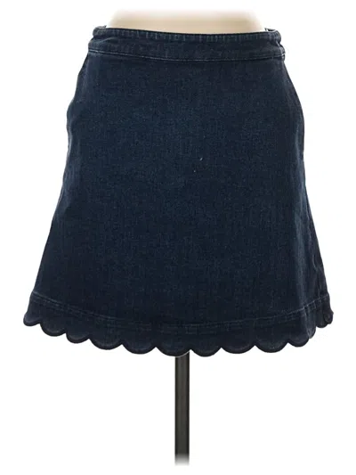 Pre-owned Draper James Denim Skirt In Blue